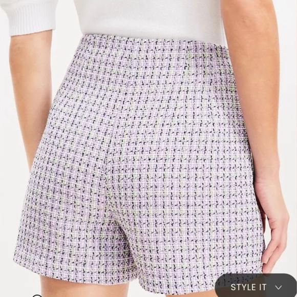 NWT LOFT Tweed Double Breasted Blazer & Shorts Set— both pieces, size 10! - Picture 6 of 7